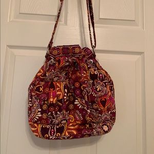 VINTAGE Vera Bradley Safari Sunset Drawstring Crossbody